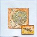 IndigoBlu A6 Red Rubber Stamp - Colour Me - Dandelion